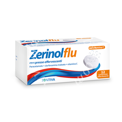 Zerinolflu compresse effervescenti 12 compresse in tubo per compresse pp