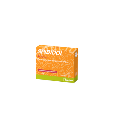 Spididol 400 mg compresse rivestite con film  spididol 400 mg granulato per soluzione orale gusto albicocca  ibuprofene sale di arginina 12 compresse in blister al/pe/pa