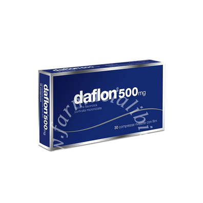 Daflon 500 mg compresse rivestite con film  frazione flavonoica purificata micronizzata 30 compresse in blister pvc/al