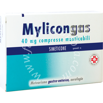 Mylicongas 40 mg compresse masticabili  simeticone 50 compresse