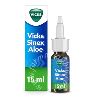 Vicks sinex aloe 0,05% soluzione da nebulizzare  ossimetazolina cloridrato flacone nebulizzatore 15 ml