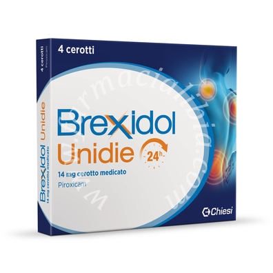 Brexidol unidie 14 mg, cerotto medicato  piroxicam cerotto medicato 4 cerotti