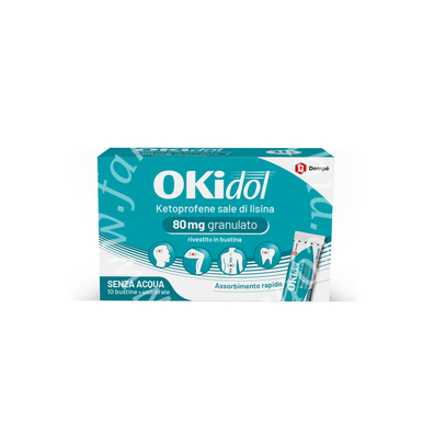 Okidol mg granulato rivestito in bustina 10 bustine in pe/al/pet