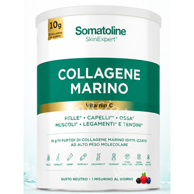 Somatoline collagene marino 258 g senza glutine senza lattosio senza zuccheri aggiunti senza edulcoranti