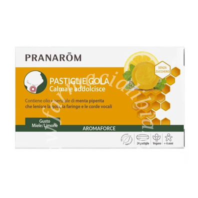 Pranarom gola miele/limone senza zucchero 24 pastiglie