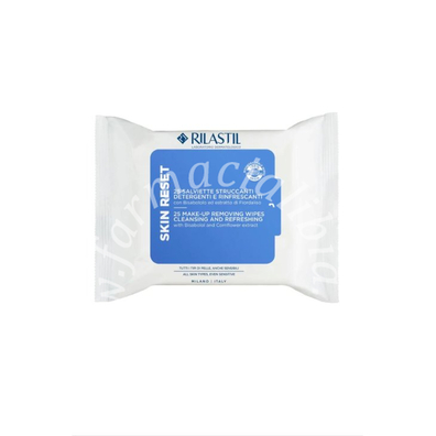 Rilastil skin reset salviettine struccanti detergenti 25 pezzi